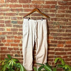 Abercrombie & Fitch Cuffed Linen Pants